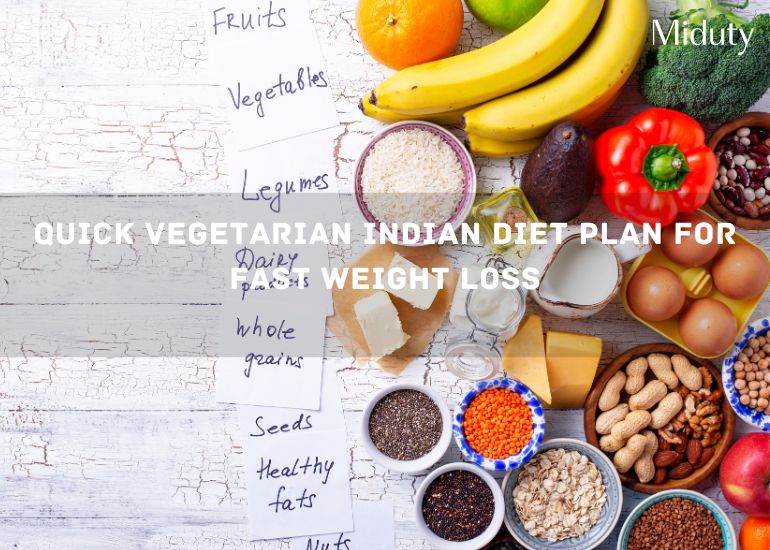 QUICK VEGETARIAN Indian Diet Plan for FAST Weight Loss