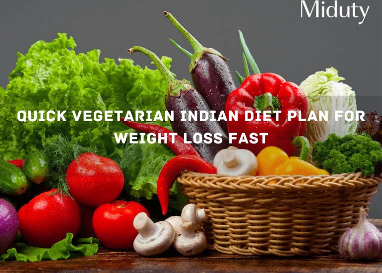 QUICK VEGETARIAN Indian Diet Plan for Weight Loss FAST