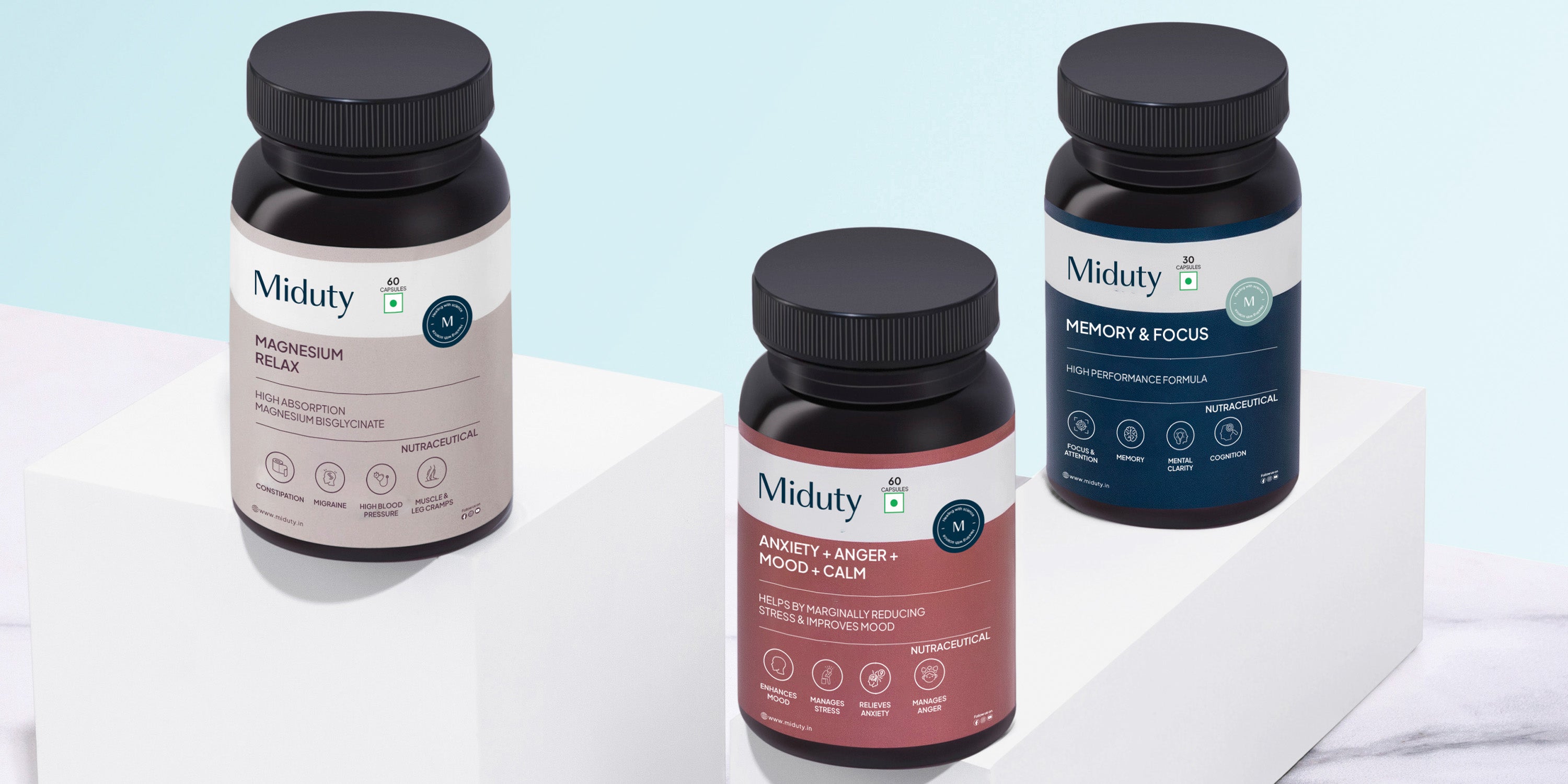 Anxiety Supplement Bundle - Miduty