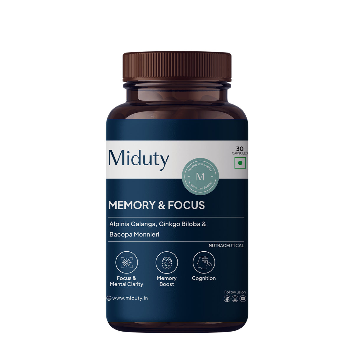 Memory and focus supplement | Memory and focus tablets - Miduty - Miduty